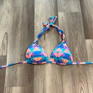 Bright Geometric Design Bikini Top